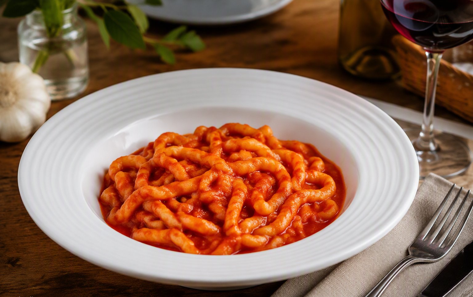 Pici all'aglione della Valdichiana